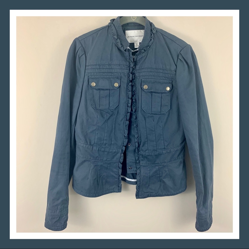 Banana Republic | Blue Pocketed Jacket | 6 Tall